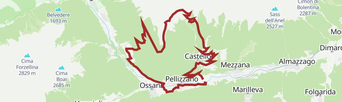 Route map: Malga Campo Fun Tour
